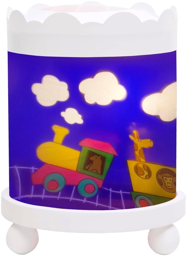 Nacht Licht - Magische Karussel Zug - Weiss 12V Bild 1