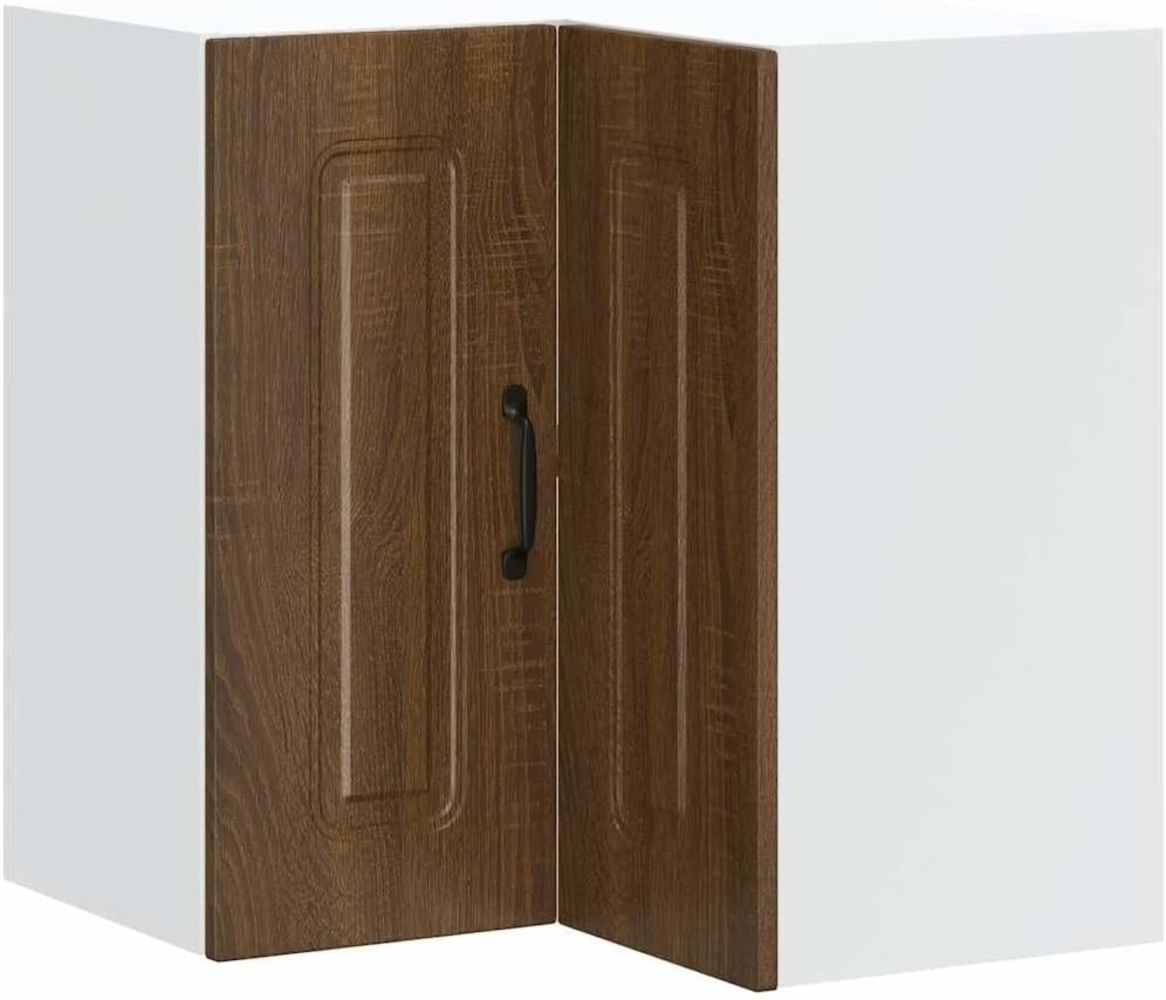 Küchen-Eckhängeschrank Kalmar Braun Eichen-Optik Holzwerkstoff 853624 Bild 1