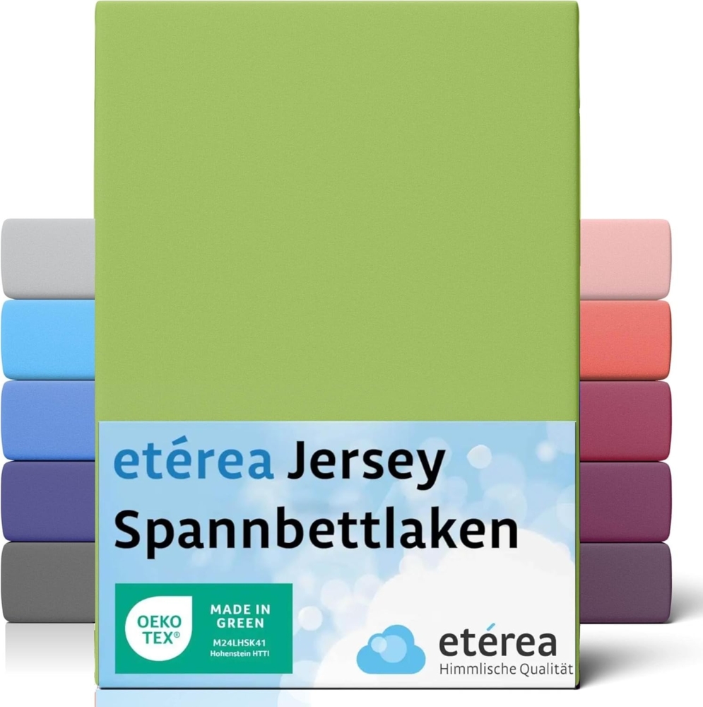 etérea Comfort Jersey Spannbettlaken Jade 100x200 cm - 120x200 cm Bild 1