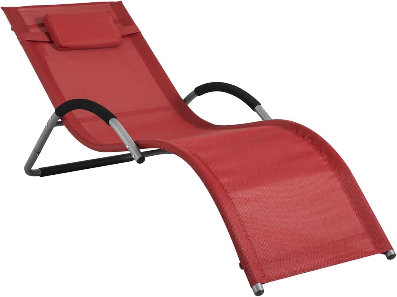SoBuy Gartenliege OGS38, Sonnenliege Gartenliege Relaxstuhl Liegestuhl für Gärten, Balkon Bild 1