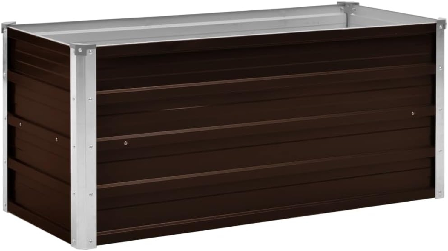 vidaXL Garten-Hochbeet Braun 100 x 40 x 45 cm Verzinkter Stahl 45720 Bild 1