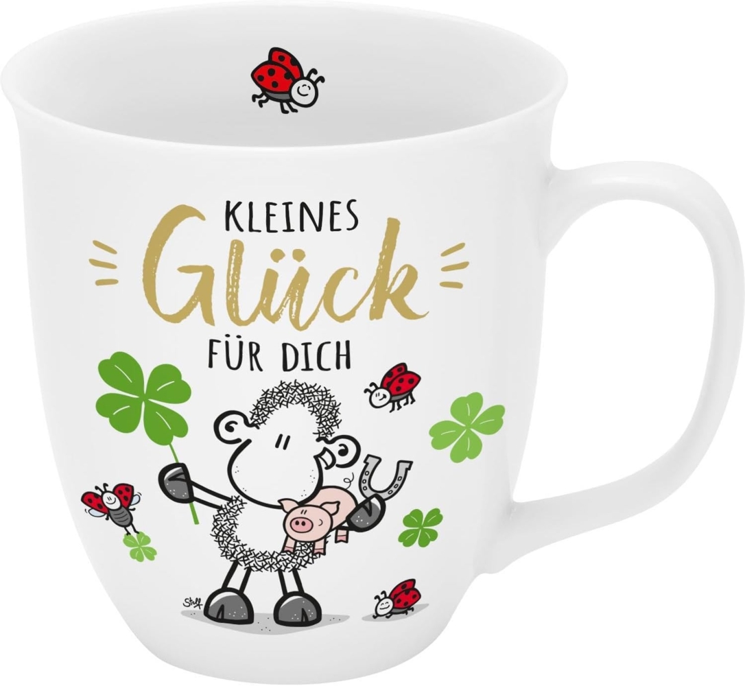 Tasse Tee- Kaffeetasse Kaffeebecher 40cl Geschenk Sheepworld Grande GLÜCK 74426 Bild 1