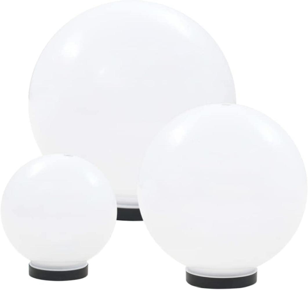 vidaXL LED-Gartenleuchten-Set 3-tlg. Kugelförmig 20/30/40 cm PMMA 50659 Bild 1
