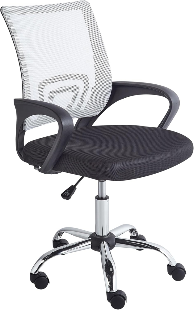 Bürostuhl SOLID Schwarz Weiß Bild 1