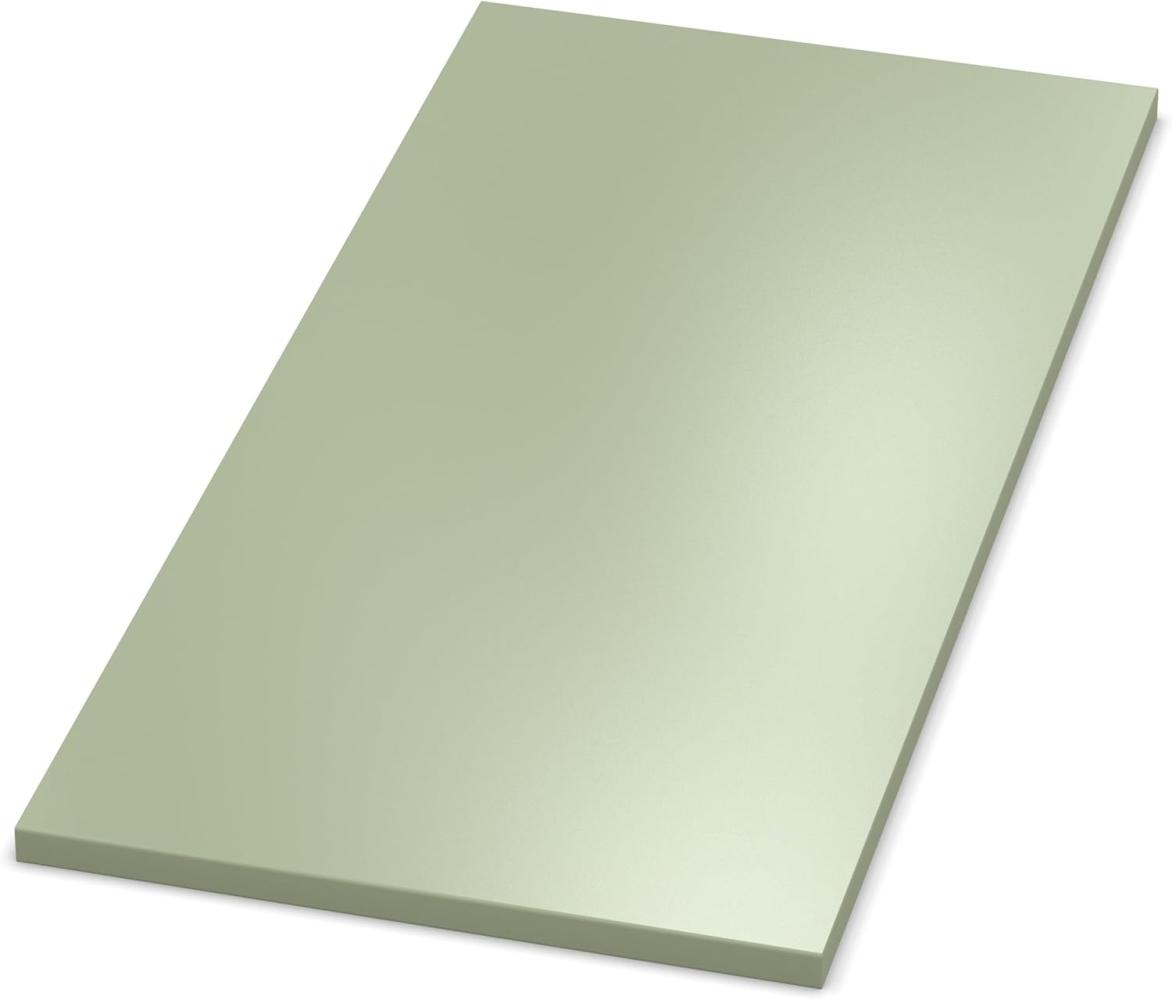 AUPROTEC Tischplatte 19mm Avocado Green 2000 mm x 1000 mm Holzplatte melaminharzbeschichtet Spanplatte mit Umleimer ABS Kante Auswahl: 200x100 cm Bild 1