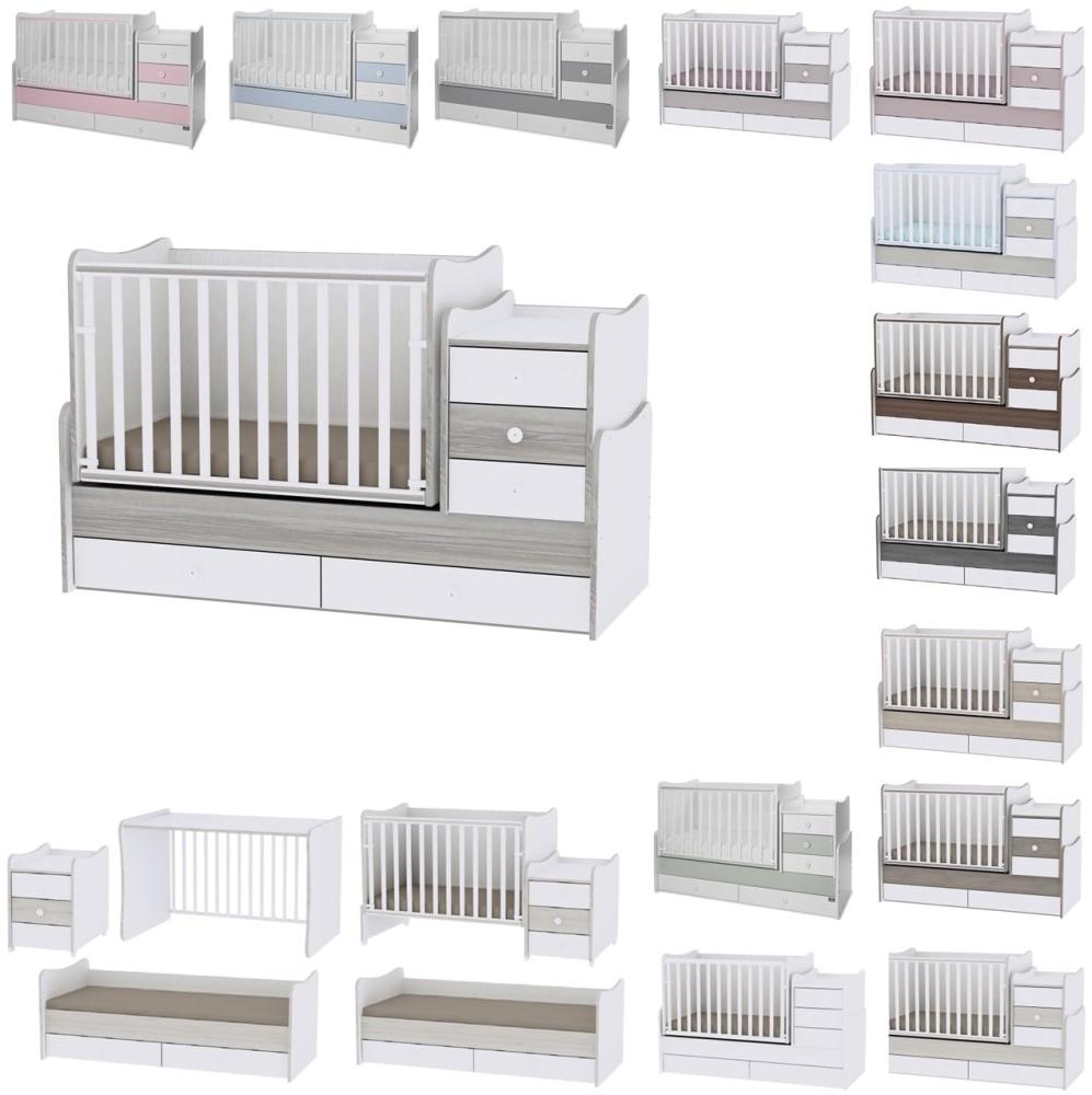 Lorelli 'Maxi Plus New' Babybett mit Schaukelfunktion grau Bild 1