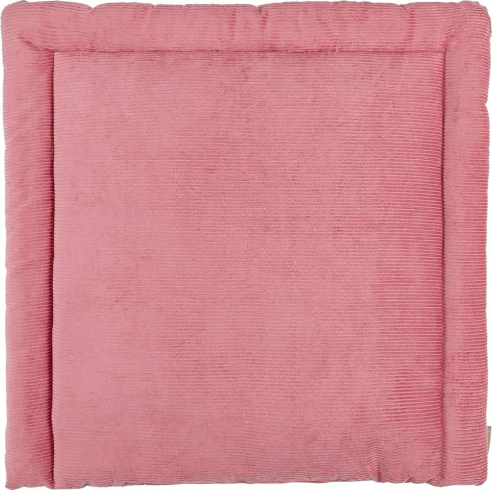 KraftKids Wickelauflage in Cord Breitcord Rosa, Wickelunterlage 85x75 cm (BxT), Wickelkissen Bild 1