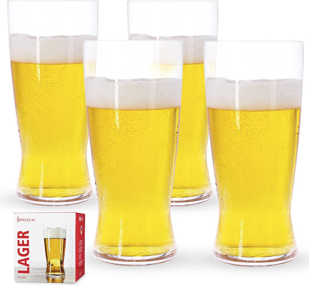 Spiegelau & Nachtmann 4 teiliges Helles-Bier Glas-Set, Kristallglas, 560 ml, 4991971, Beer Classics Bild 1