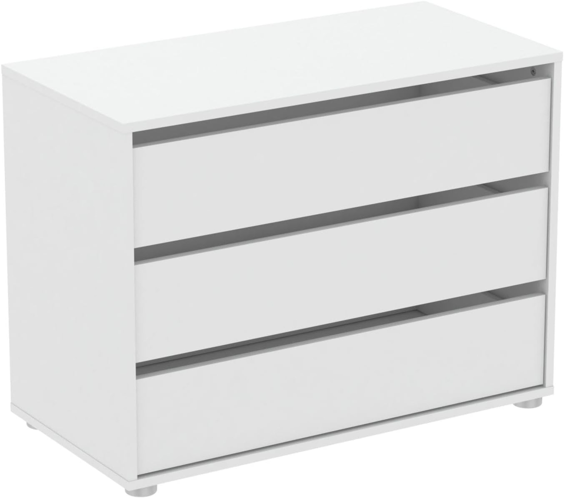 Demeyere Blokty Block Schubladen, Spanplatten, Perle Weiß, 79.6 x 39,6 x 58,1 cm Bild 1