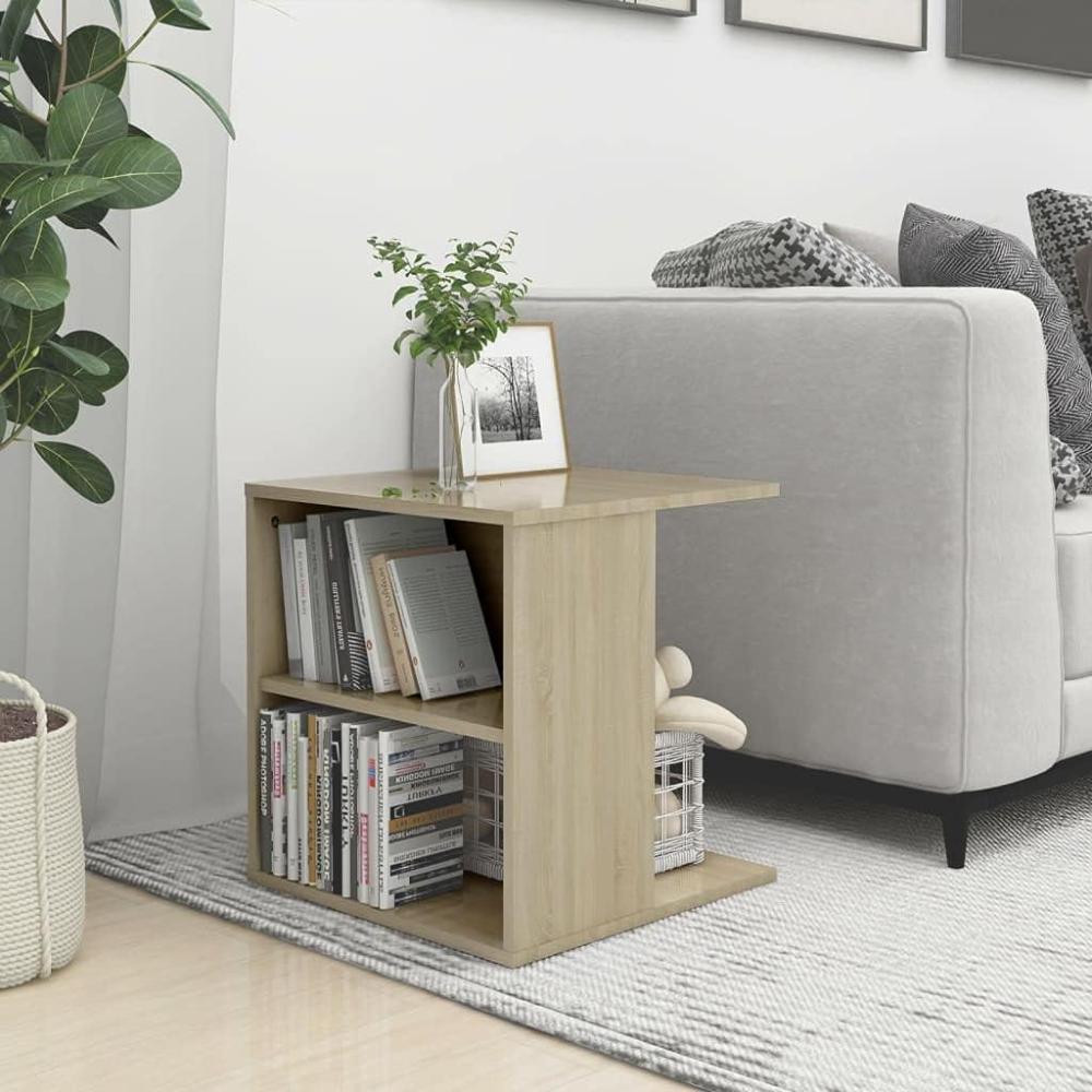 vidaXL Beistelltisch Sonoma-Eiche 45 x 45 x 48 cm Spanplatte Bild 1