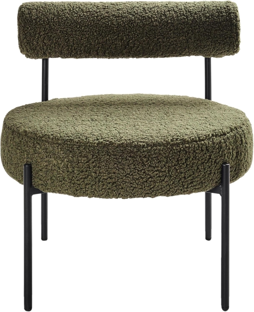 Sessel ALPHA Bouclé Grün Bild 1