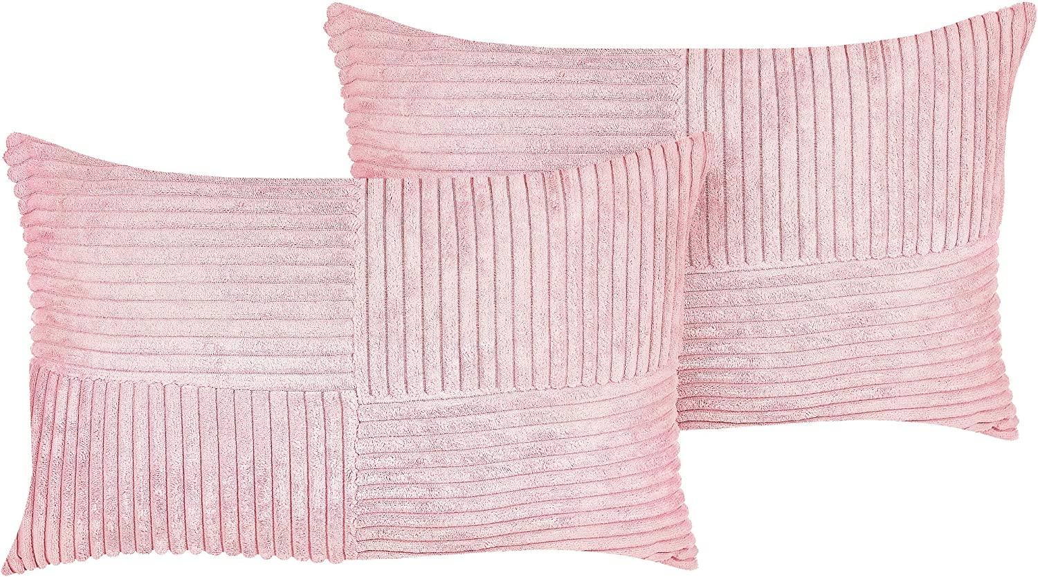 Kissen 2er Set MILLET, Rosa, 47x27 cm Bild 1