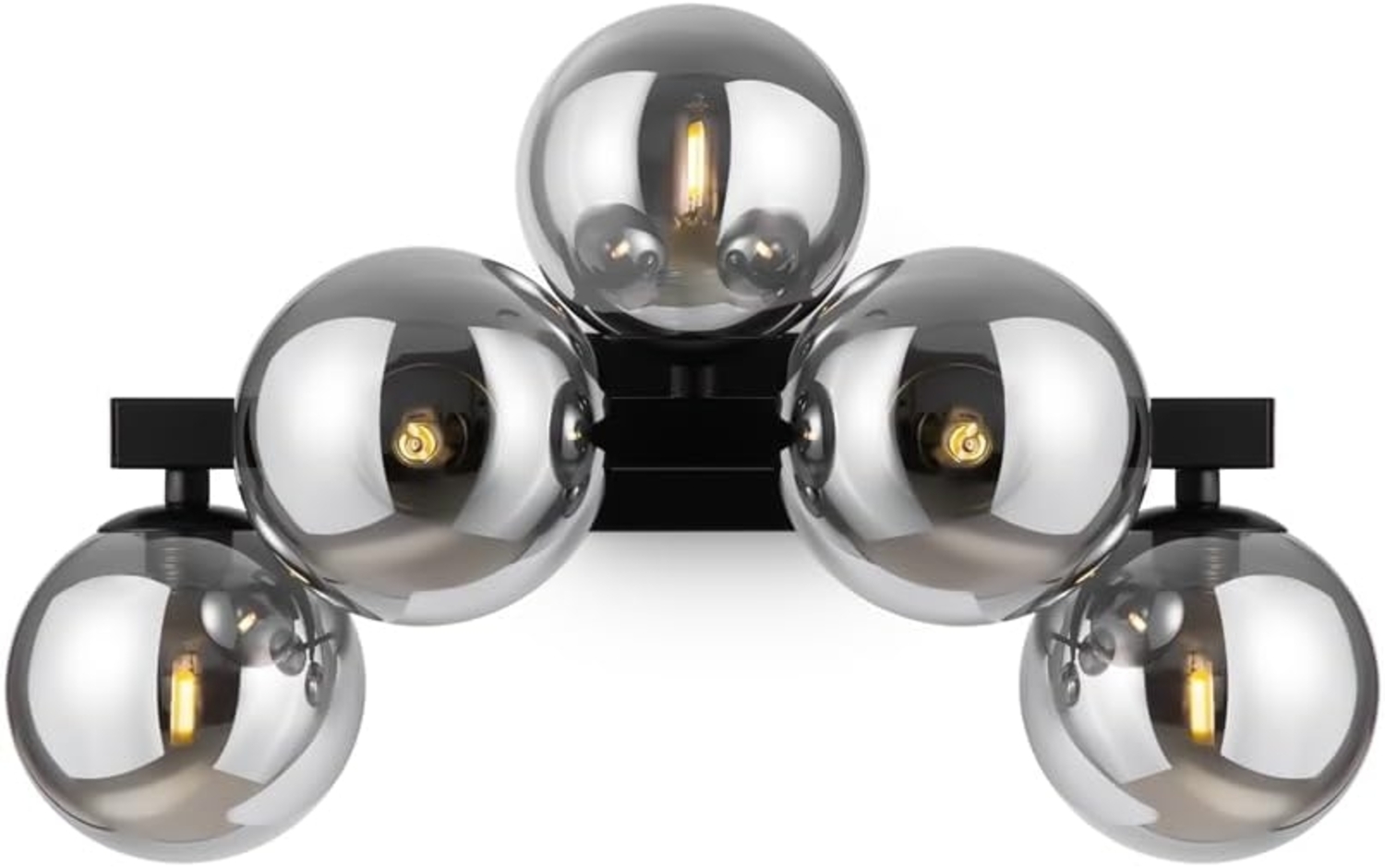 Maytoni Wandleuchte Dallas 5-flammig schwarz rauchglas Bild 1