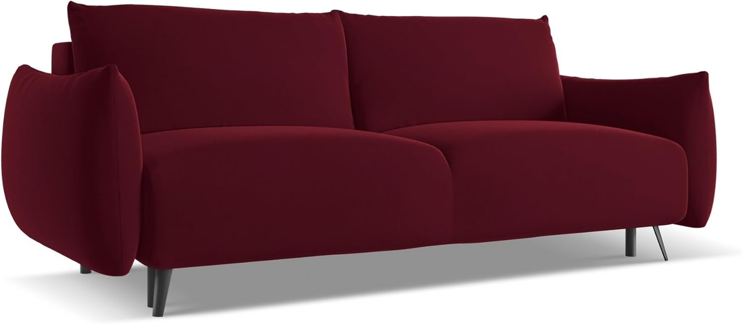 3-Sitzer Sofa mit Schlaffunktion Malie in Samtstoff Bild 1