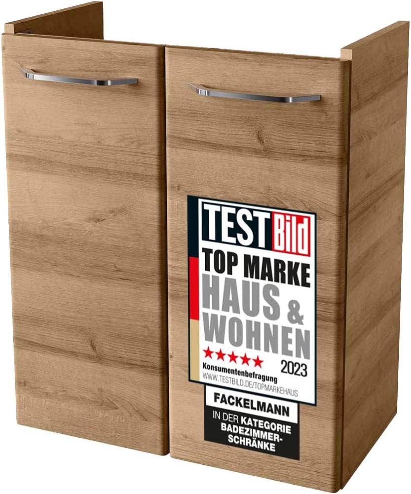 Fackelmann MILANO Waschbeckenunterschrank 52 cm, Braun hell Bild 1