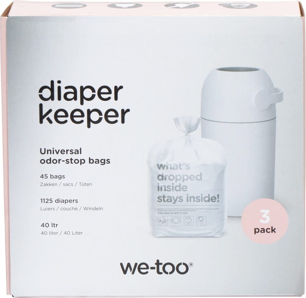 We-Too Windeleimerbeutel 3er-Pack Weiß Bild 1