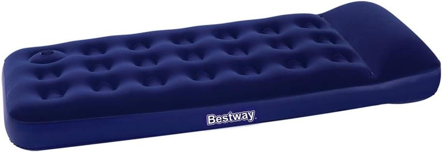 Bestway Luftbett Eingebaute Fußpumpe Aufblasbar Beflockt 185×76×28 cm Bild 1