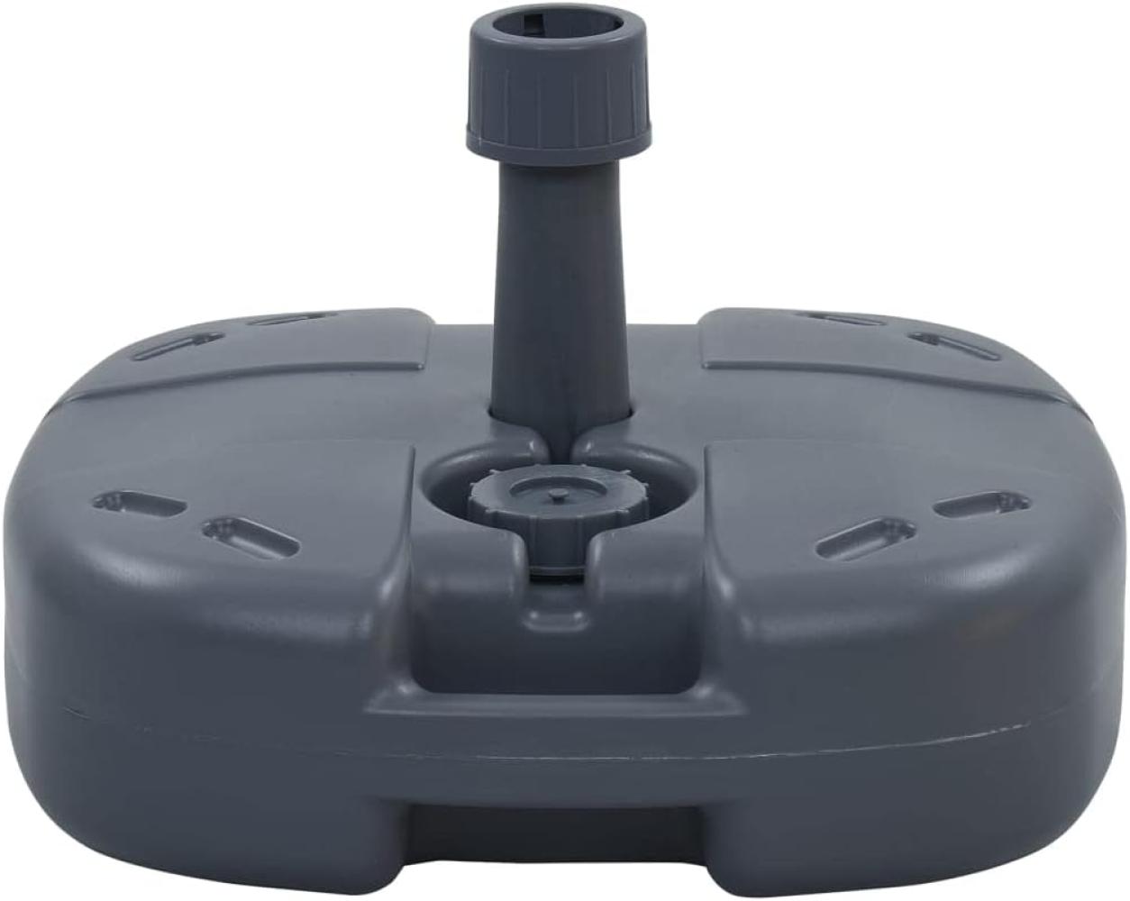 vidaXL Tragbarer Sonnenschirmständer Grau Sand/Wasser 47684 Bild 1