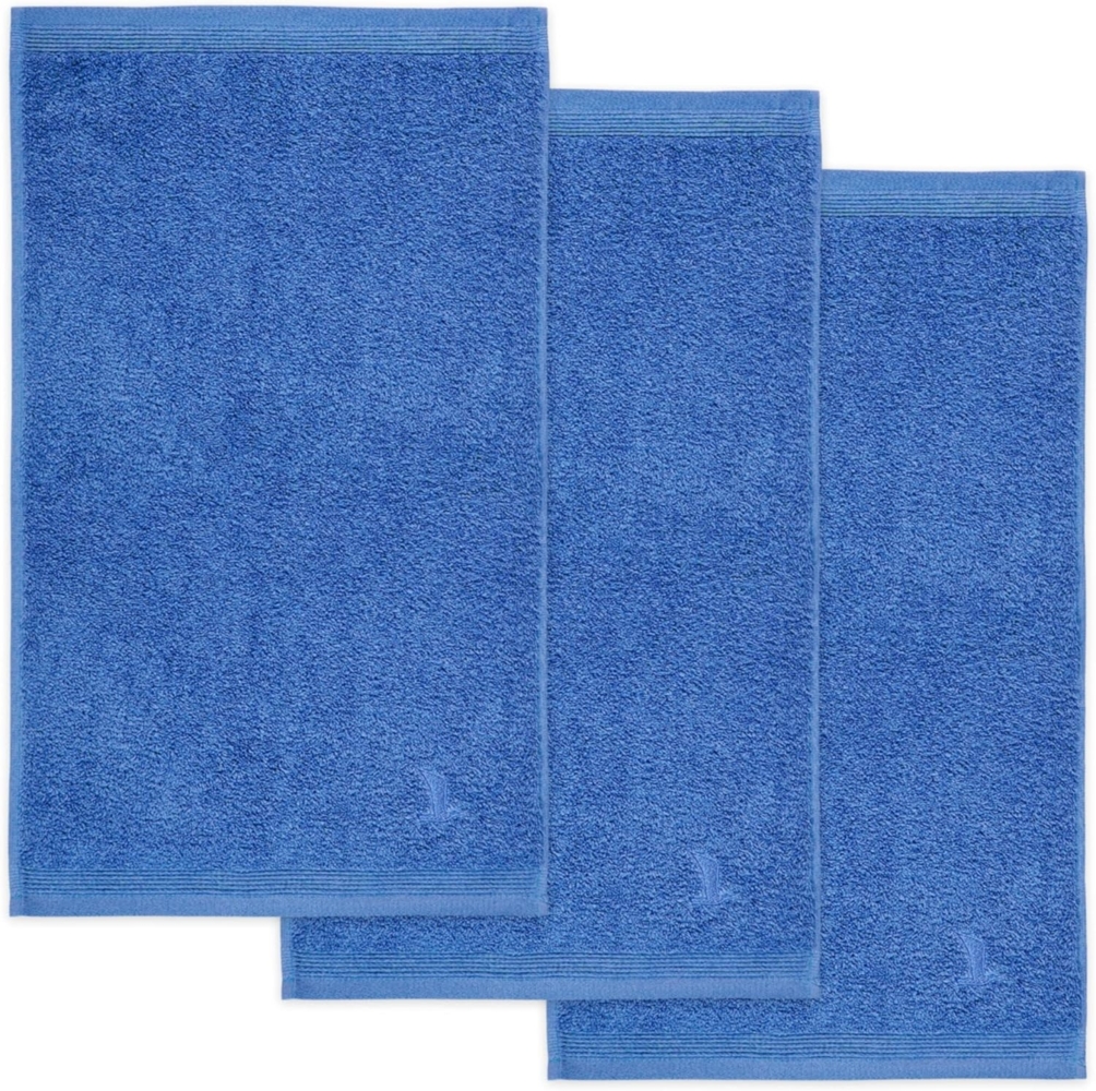 Möve Gästehandtücher Superwuschel, Walkfrottee (Set, 3-St), Gästehandtücher Set mit Bordüre, 100% Premium Cotton Baumwolle, weich Bild 1