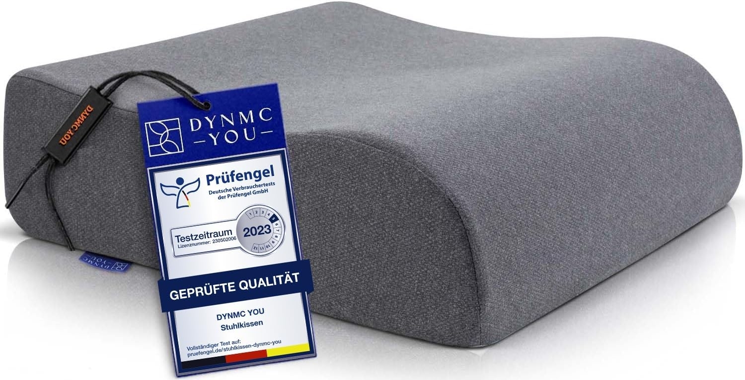 DYNMC you Sitzkissen Bequeme Sitzerhöhung Stuhl Erwachsene & Kind, Formstabiles, 13cm Sitzkissen für Stuhl, Auto, Büro, Aufstehhilfe Bild 1