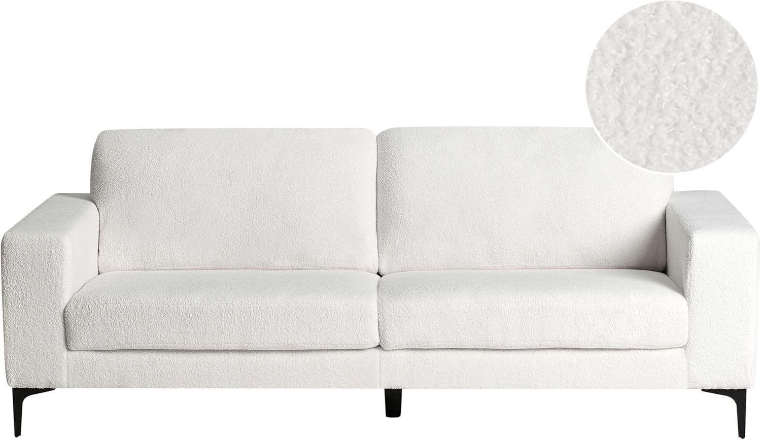 Sofa 3-Sitzer VADSTENA Bouclé Cremeweiß Bild 1