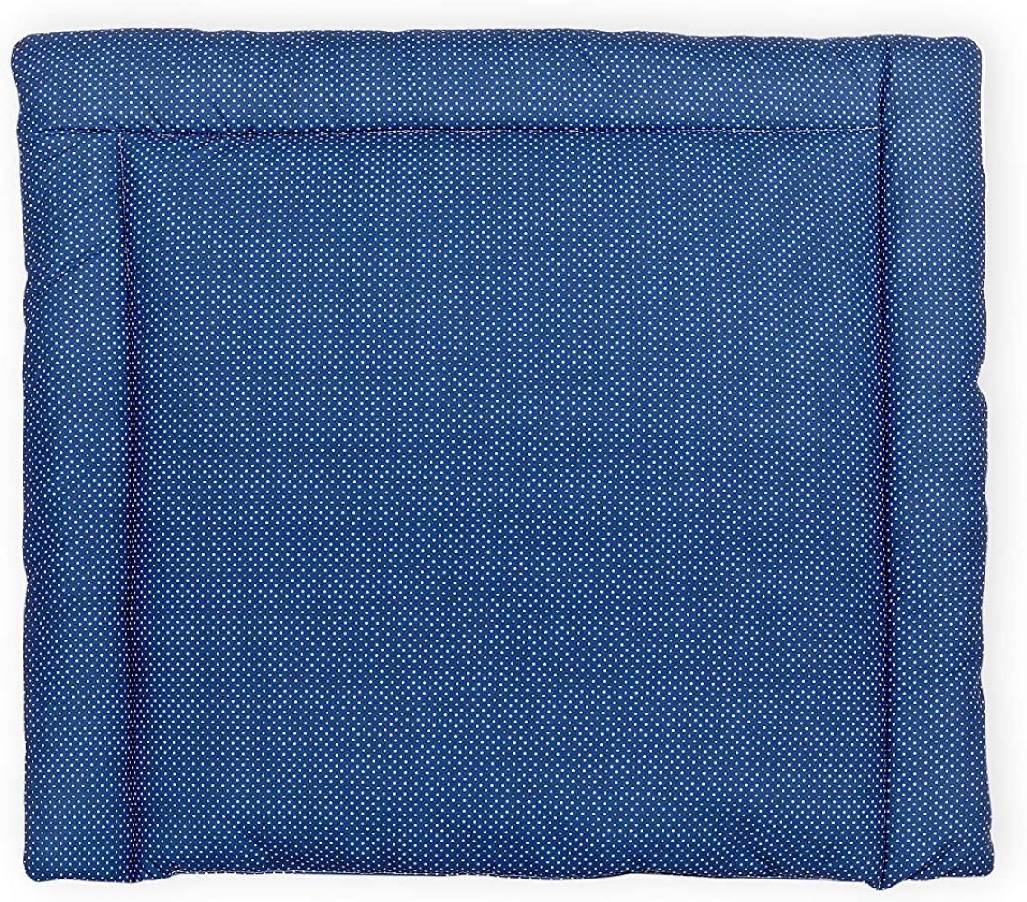 KraftKids UBW112 Wickelauflage in weiße Punkte auf Dunkelblau, Wickelunterlage 75x70 cm (BxT), Wickelkissen, mehrfarbig, 630 g Bild 1