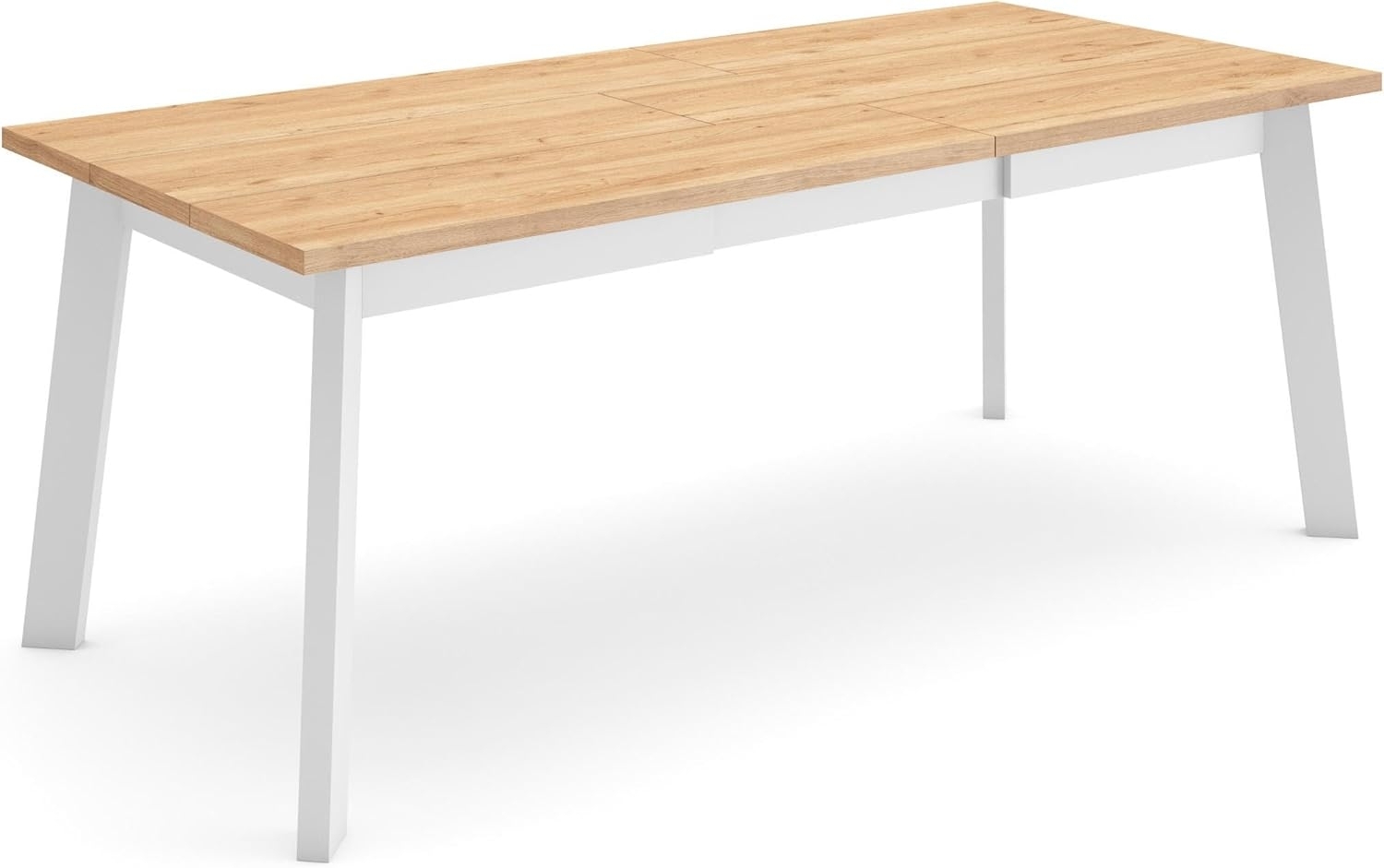 Skraut Home | Esszimmertisch | Küchentisch, Esstisch | 200 | Für 10 Gäste | Hölzerne Beine | Moderner Stil | Eiche Bild 1