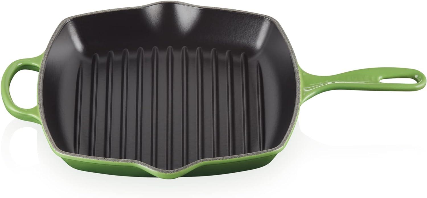 Le Creuset 'Signature' Grillpfanne, quadratisch, Gusseisen grün, Ø 26 cm Bild 1