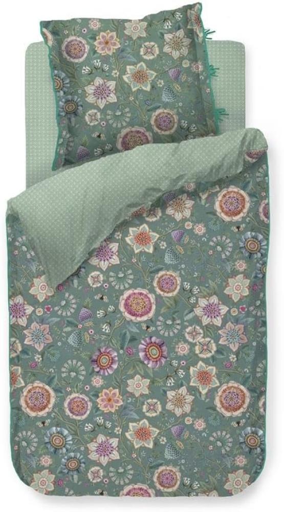 Pip Studio Bettwäsche-Set Viva Las Flores Grün (155x220cm) 320328 Bild 1