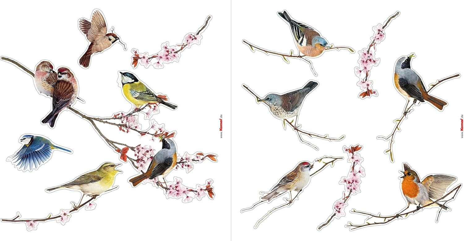 Komar Windowsticker Birds 31x31 cm Bild 1