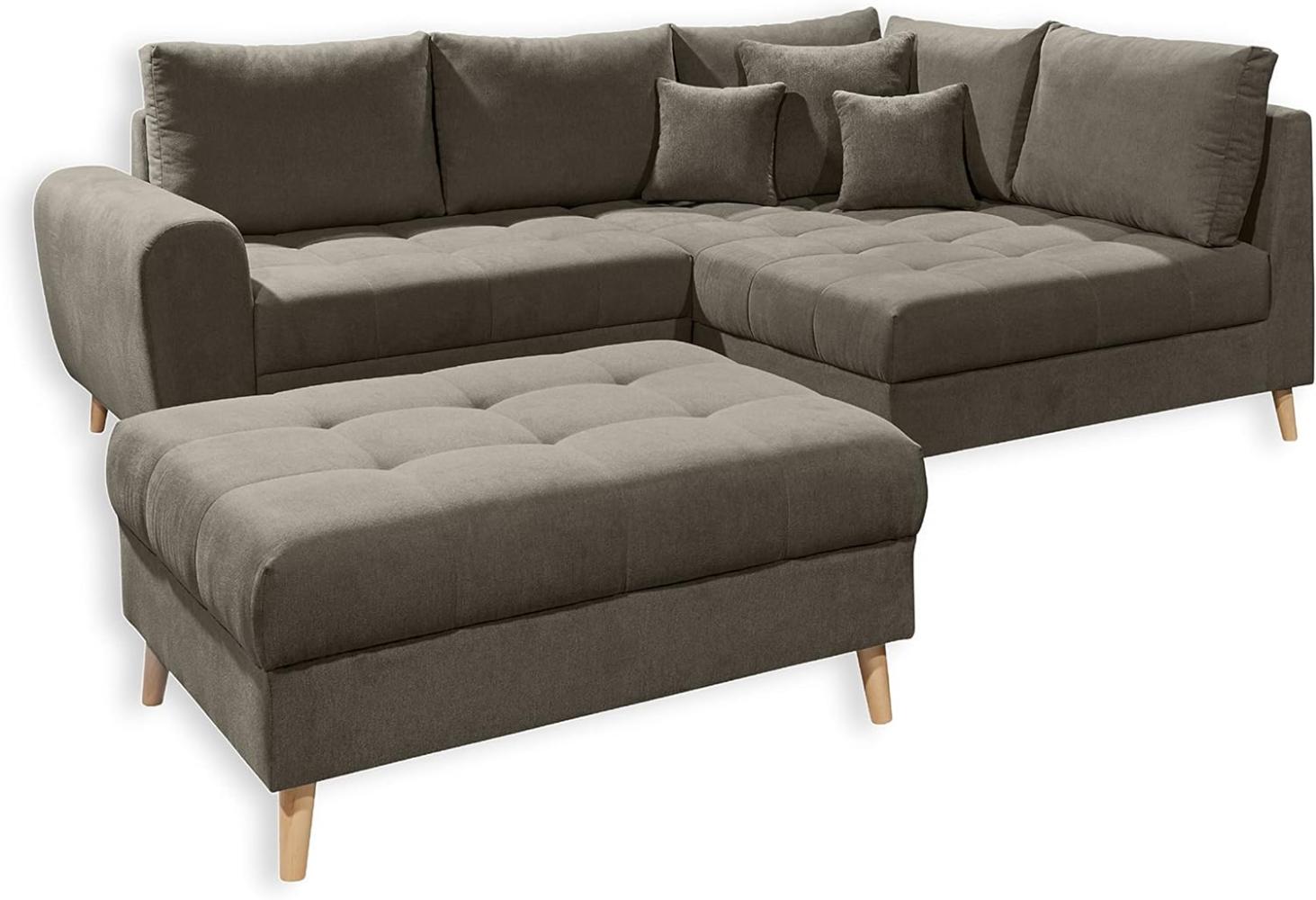 Alice Ecksofa von Ed Exciting Design – Beidseitig Bestellbares Sofa mit Hocker in Verschiedenen Farben Bild 1