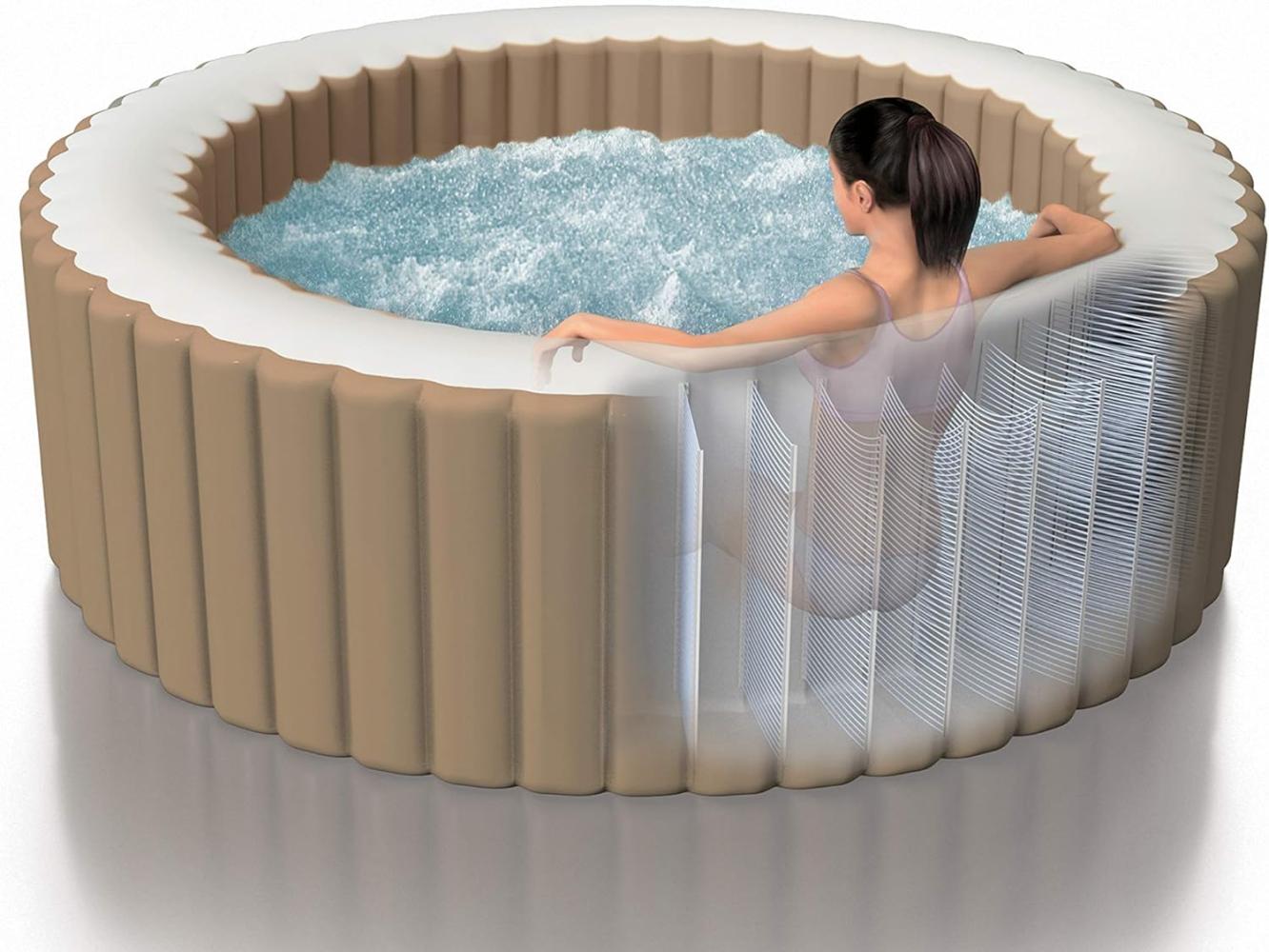 Intex Whirlpool Pure SPA "Bubble" Massage, (Set, 6-tlg), für 4 Personen Bild 1