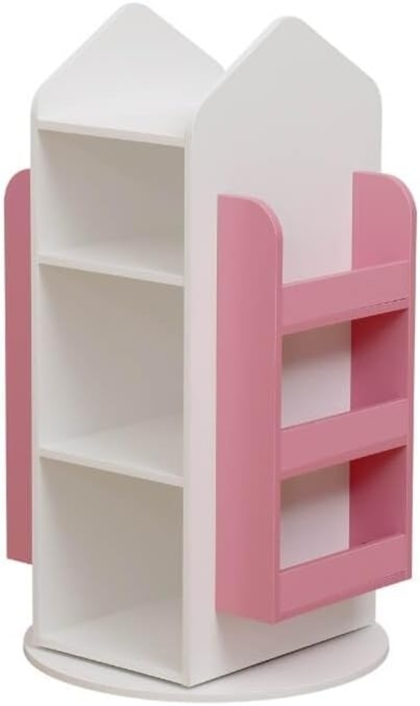 HOME DELUXE Kinderregal drehbar JUNA - 60 x 60 cm Pink Bild 1