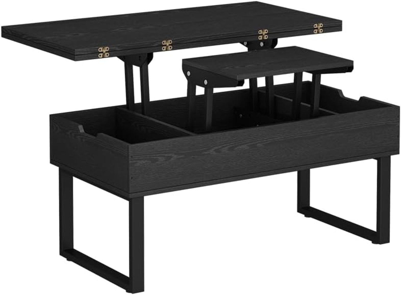 Couchtisch Lifty Schwarz 100x50 cm mit Liftfunktion Vicco Bild 1