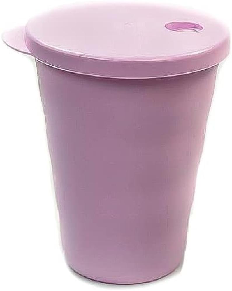 TUPPERWARE Junge Welle Trinkhalmbecher 330 ml rosa Trinkhalm Becher Bild 1