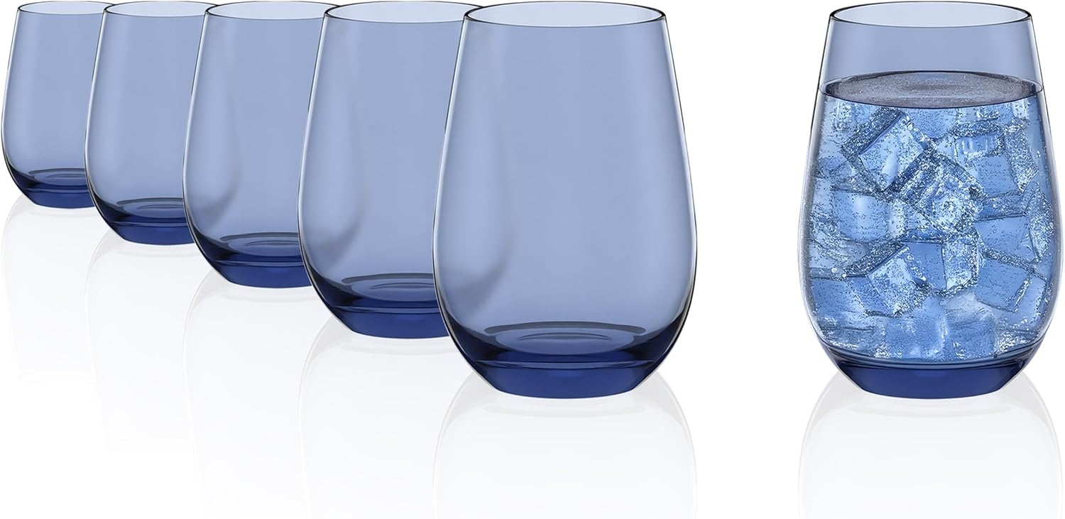 Stölzle Lausitz ELEMENTS Becher 465 ml blaugrau 6er Set - A Bild 1