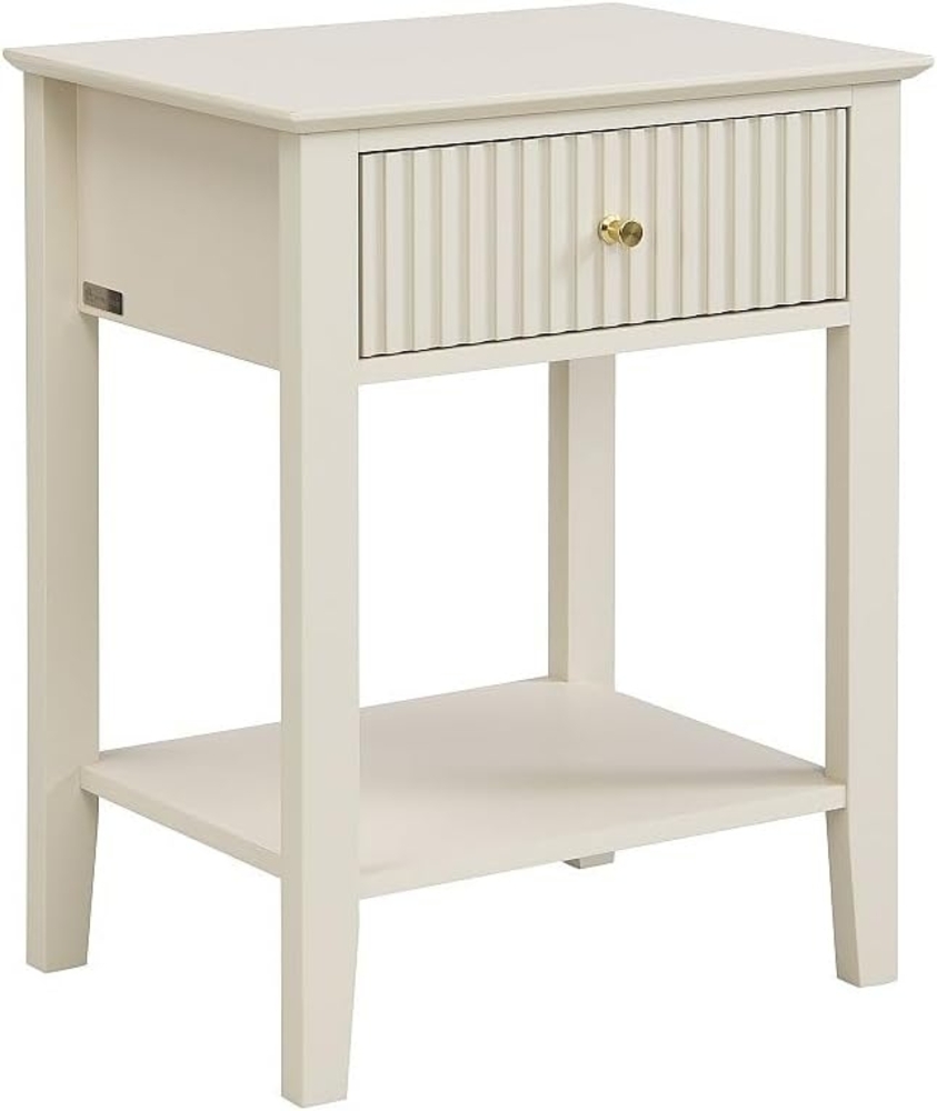 Vente-unique - Nachttisch 1 Schublade & 1 Ablage – MDF – Beige – NIRIVA Bild 1