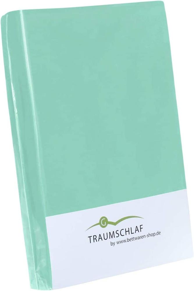 Traumschlaf Spannbettlaken Jersey Elasthan Stretch|180x200 - 200x220 cm| lagune Bild 1