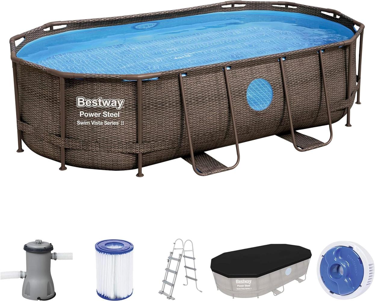 Bestway Power Steel Swimmingpool-Set 427x250x100 cm 92827 Bild 1