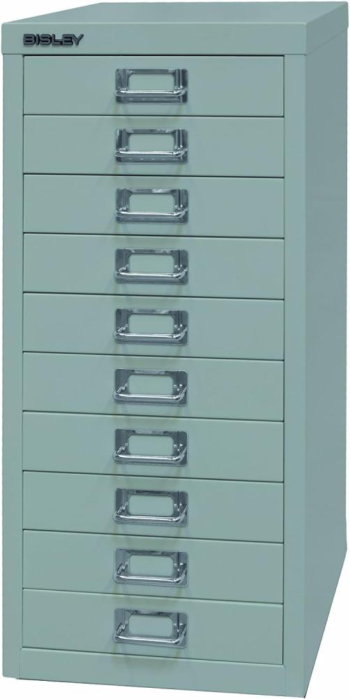 Bisley MultiDrawer™, 29er Serie, DIN A4, 10 Schubladen, Farbe lichtgrau Bild 1