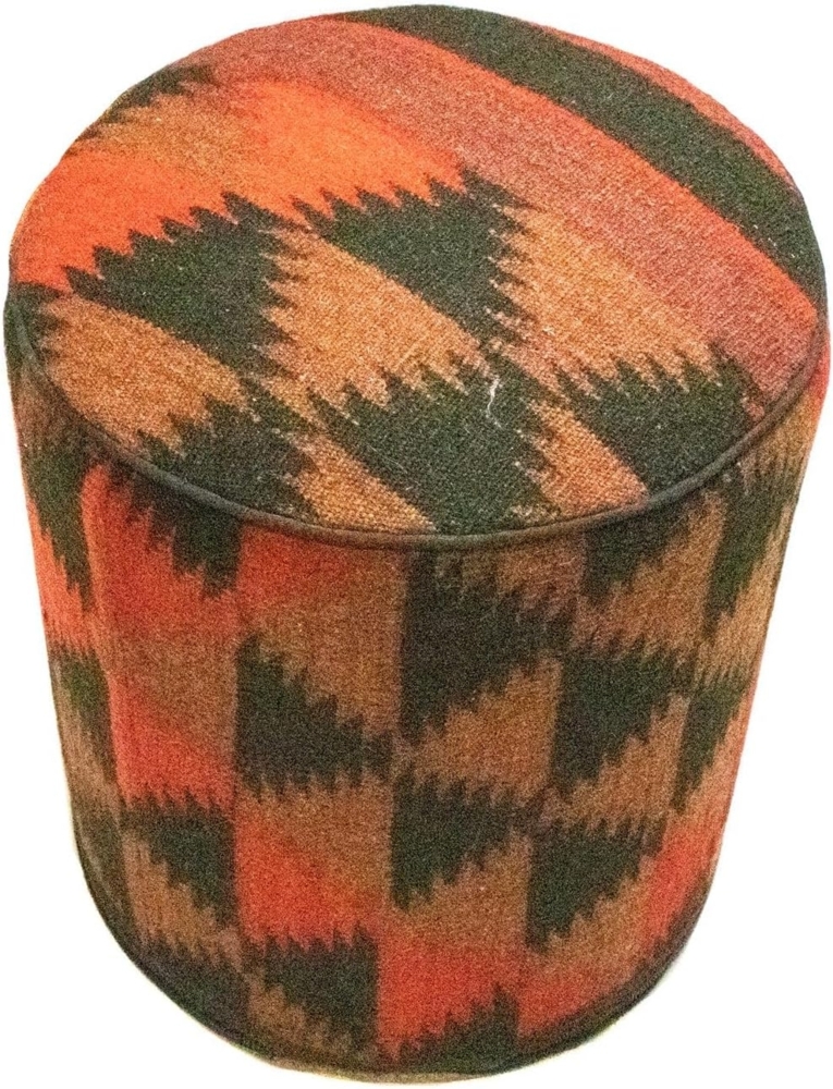 Sonderform,XS / 80 cm Ø Rund & kleiner,Mehrfarbig,Patchwork,Schurwolle,Afghanistan Bild 1
