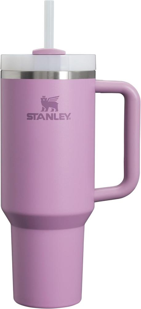 STANLEY Quencher H2.0 FlowState Trinkflasche mit Strohhalm 1.2L - Thermobecher Kühlt 11 Stunden - 48 Stunden Eisgekühlt - Spülmaschinenfest - Thermosflasche BPA Frei - Kaffeebecher To Go - Lilac Bild 1