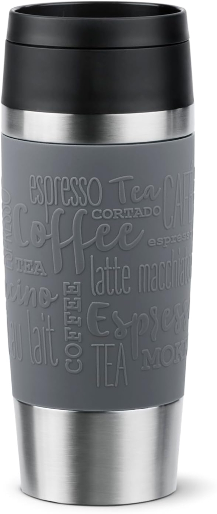 EMSA Thermobecher Travel Mug Classic, Pfeffergrau, 0.36 l Bild 1