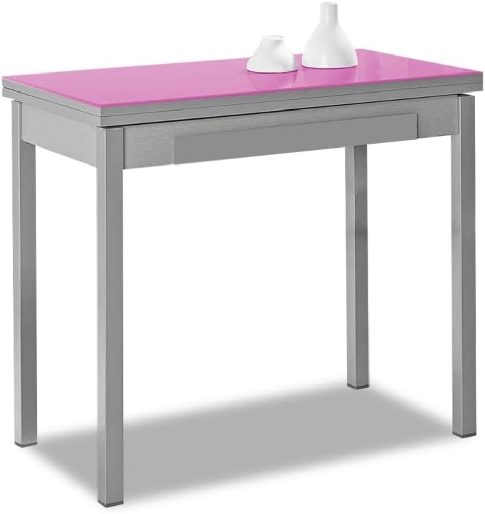 ASTIMESA Buchart: Küchentisch, Metall, Fuchsia, 80x40 cm Bild 1