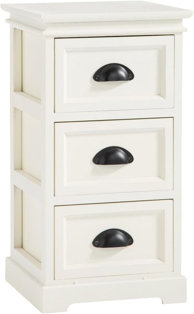 CARO-Möbel Nachtkommode LANDHAUS, Nachttisch Nachtschrank Kommode Konsole Landhaus Vintage für Boxspring Bild 1