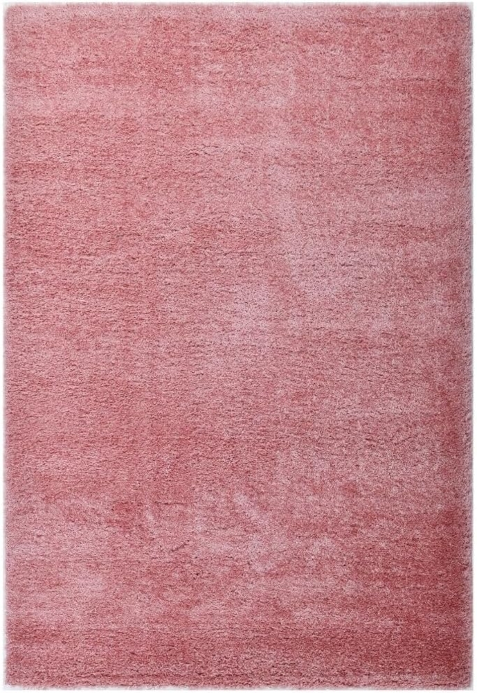 HOME DELUXE Hochflor Teppich SOFI - 180 x 120 cm Altrosa Bild 1