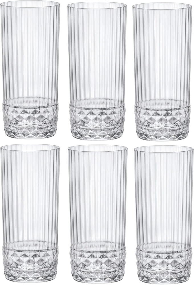 Gläserset Bormioli Rocco America'20S 6 Stück Glas (490 Ml) Bild 1