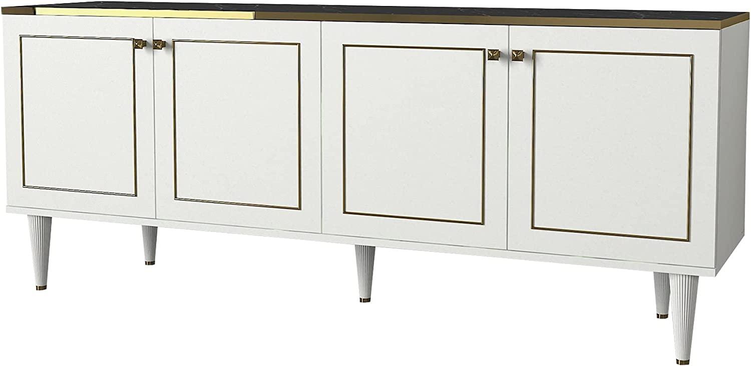 Sideboard Ravenna Weiß Marmor Optik Bild 1