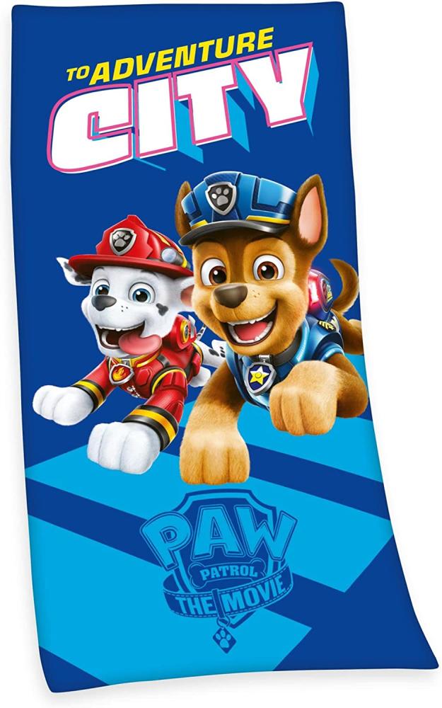 Paw Patrol Velourstuch Duschtuch Badetuch Strandtuch 70 x 140cm Bild 1