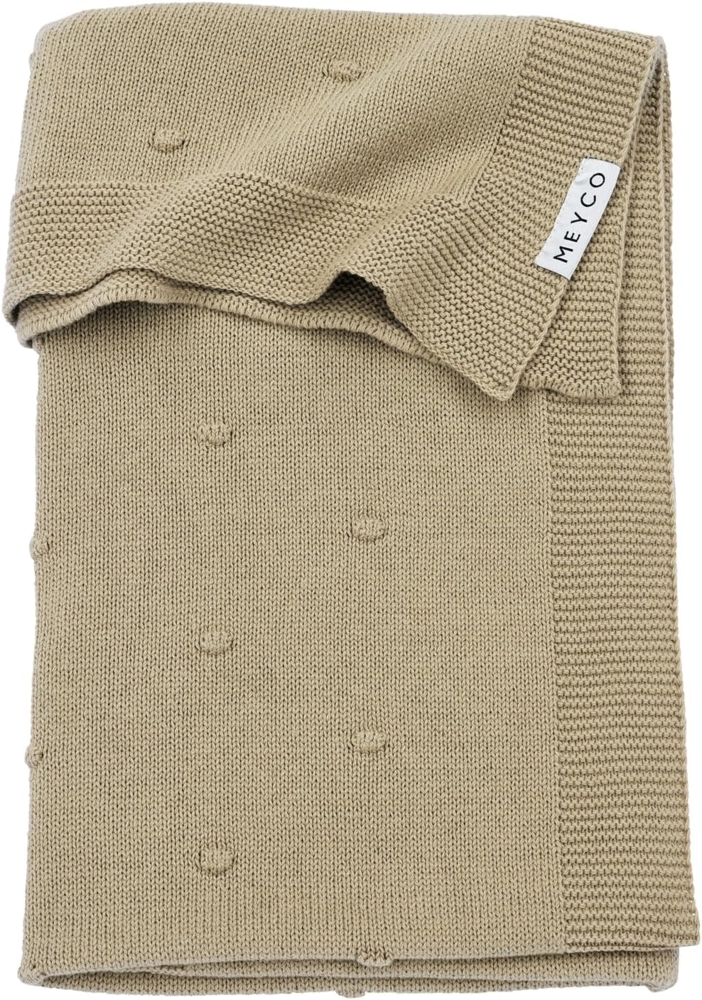 Meyco Mini Knots Babydecke 75x100 cm Sand Braun sand Bild 1